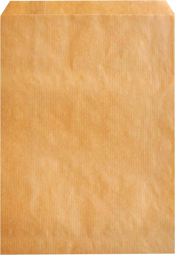 Papieren zakjes, 12x18 cm, bruin (50 stuks).
