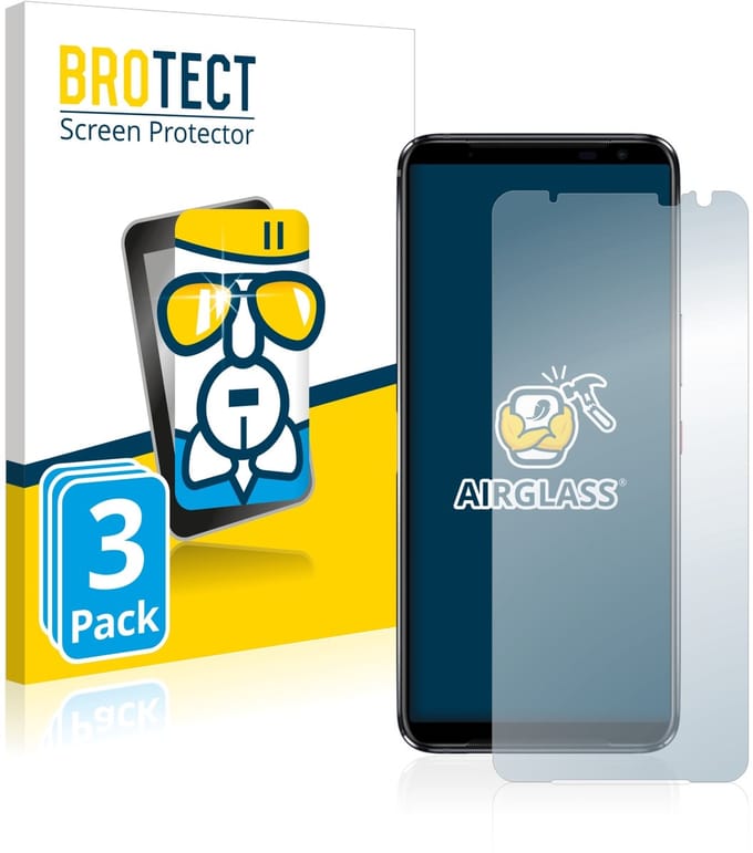 Screenprotector 3 Stuks voor ASUS ROG Phone 3 ZS661KS Beschermglas transparant