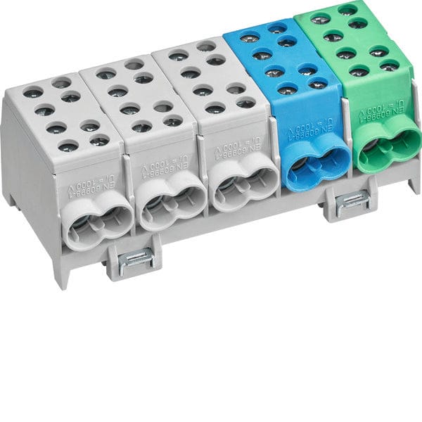 KH45A HAGER KH45A 5P meer kleuren aansluitblok Klem Meerdere kleuren 5-polig 100 A 1 stuk(s)
