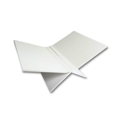 Boekenstandaard Perspex Middel Design Mat Wit