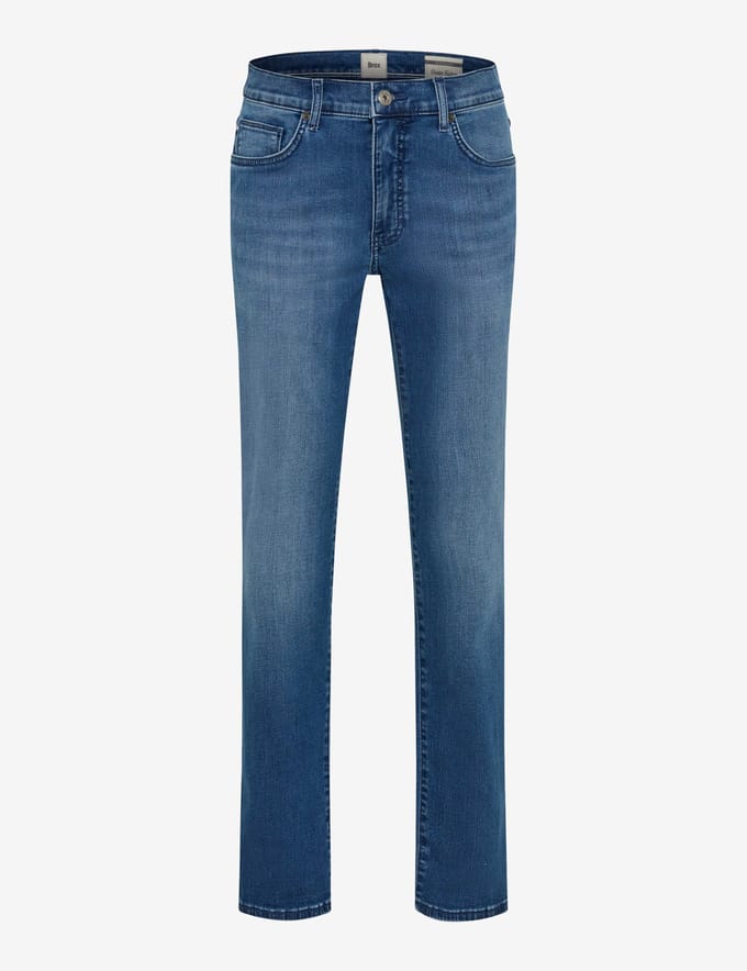 Brax Heren Jeans  Style CADIZ MID BLUE USED, denim blauw regular, maat 40/38