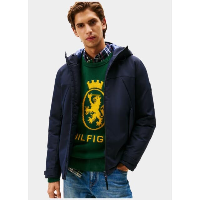 Tommy Hilfiger Winterjack tech hooded short padded jack mw0mw41363/dw5