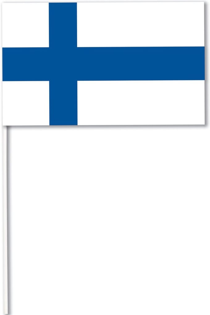 CHRISTIANFABRICATIONS - Papieren vlag Finland 14 x 21 cm