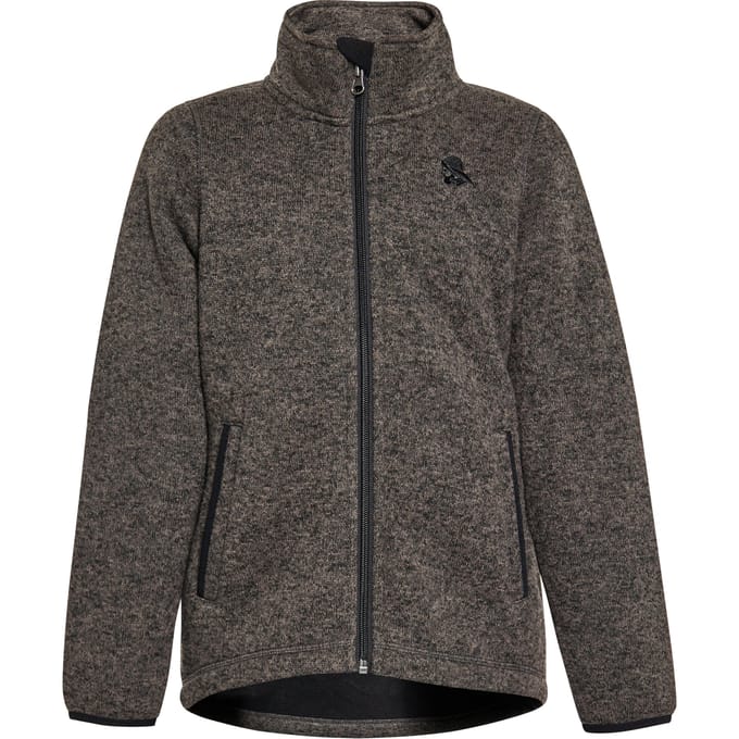 Schmuddelwedda Gebreide fleece jas jongens (kinderen) grijs melange