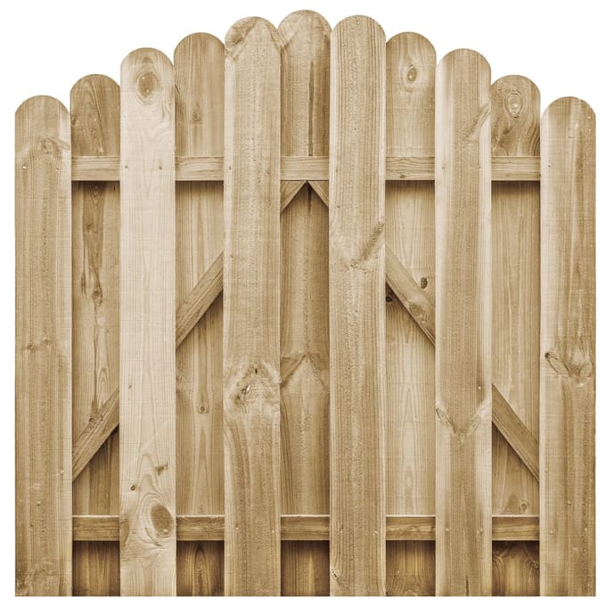vidaXL Poort 100x100 cm geïmpregneerd grenenhout