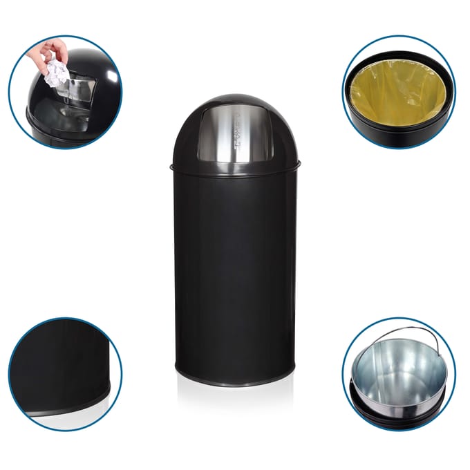 PUSH 35L | 35 L - Prullenbak Zwart