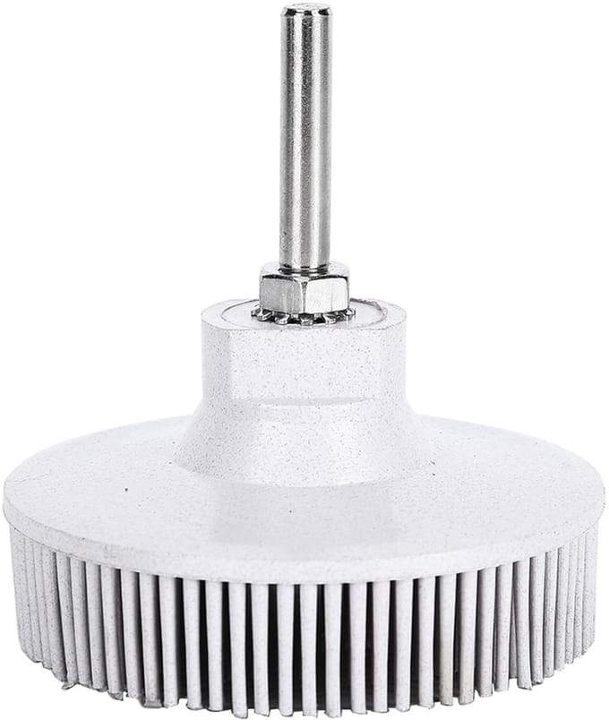 Polijstborstel Schijf - Schuurschijf Metaal - Metaal Bewerken - Amaril Rubber - 75 mm - Wit