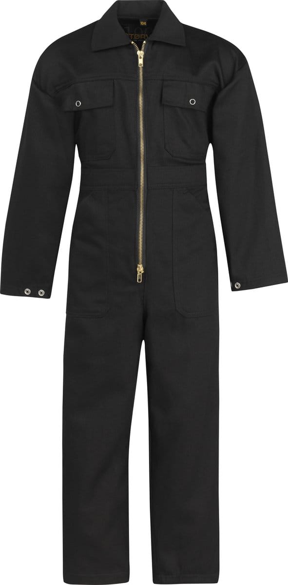 STØRVIK Kinderoverall - Jongens & Meisjes - Rits - Maat 92 - Zwart