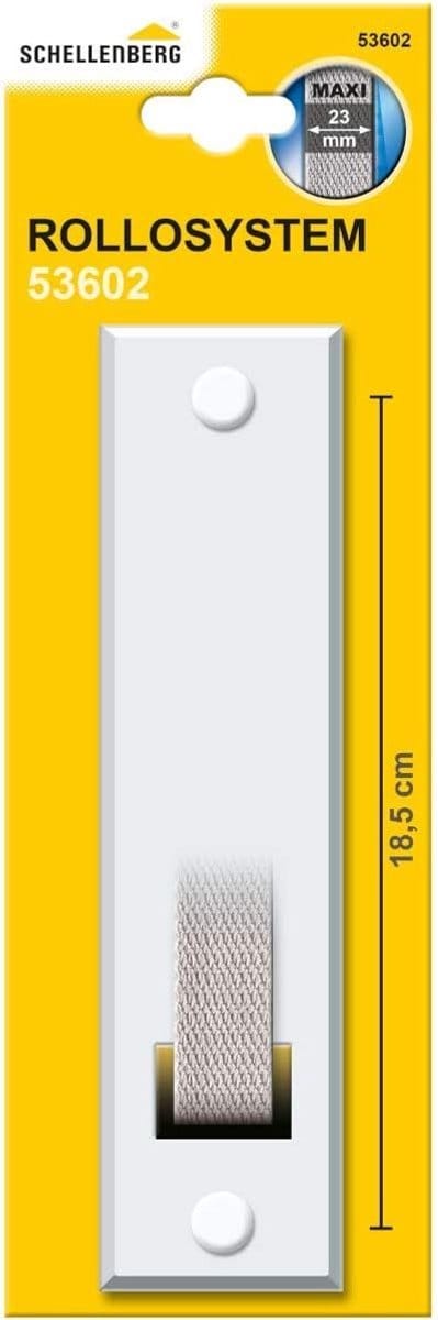 Schellenberg 53602, witte afdekplaat voor riemoproller, standaard Maxi, 185 mm, 18,5 cm