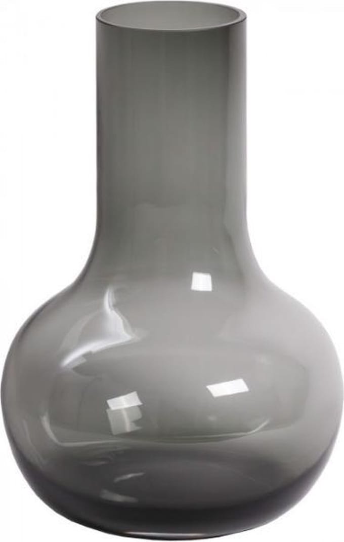 Vaas Seim | Small | Grey - Grijs | Mondgeblazen glas | Ø25,5 x H37 cm