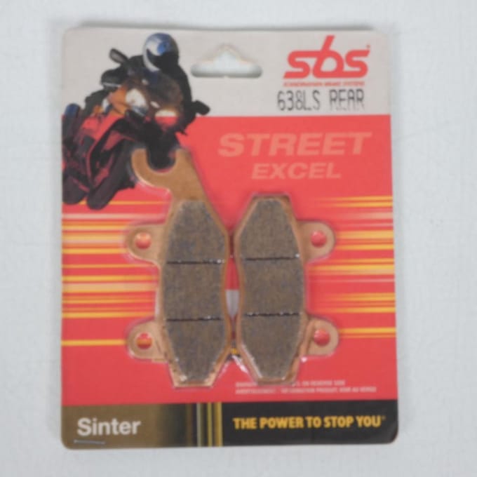 Plaquette de frein AR 638LS REAR SBS pour moto Triumph 865 T 100 2005 à 2008