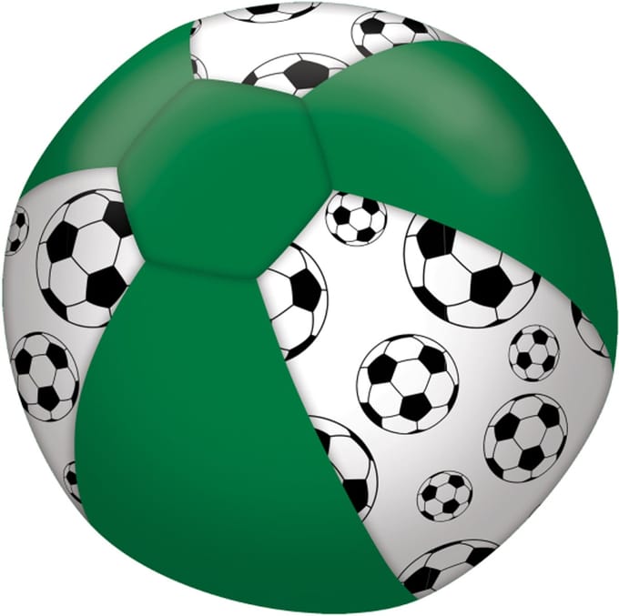 Amscan Ballonhoes Junior 22,8 Cm Textiel - Voetbal - Groen/wit 4-delig