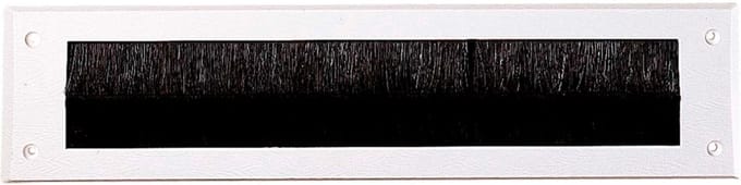 Tochtwering brievenbus - Met Borstel - Kunststof - 34 x 8 cm - Wit