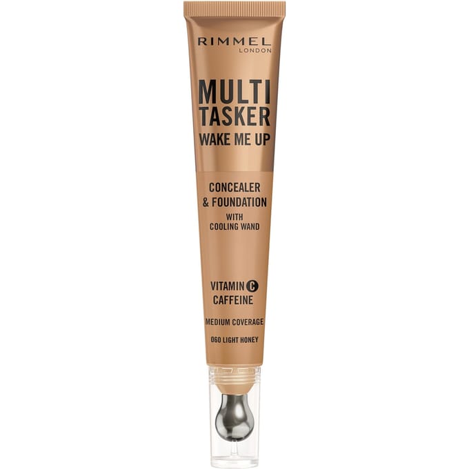 Rimmel Multi-Tasker Wake Me Up Foundation en Concealer 20 ml (Verschillende Tinten) - 060 Light Honey