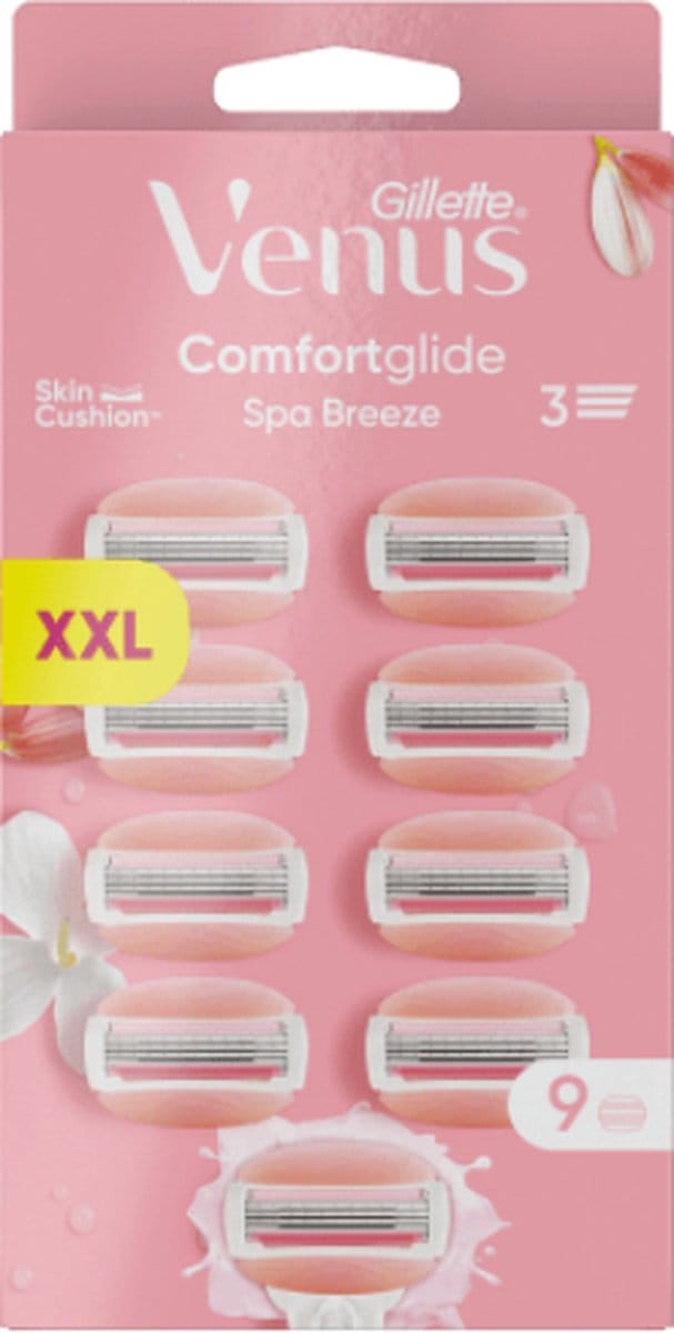 Gillette Venus Comfortglide Spa Breeze Scheermesjes Voor Vrouwen - 9 Navulmesjes