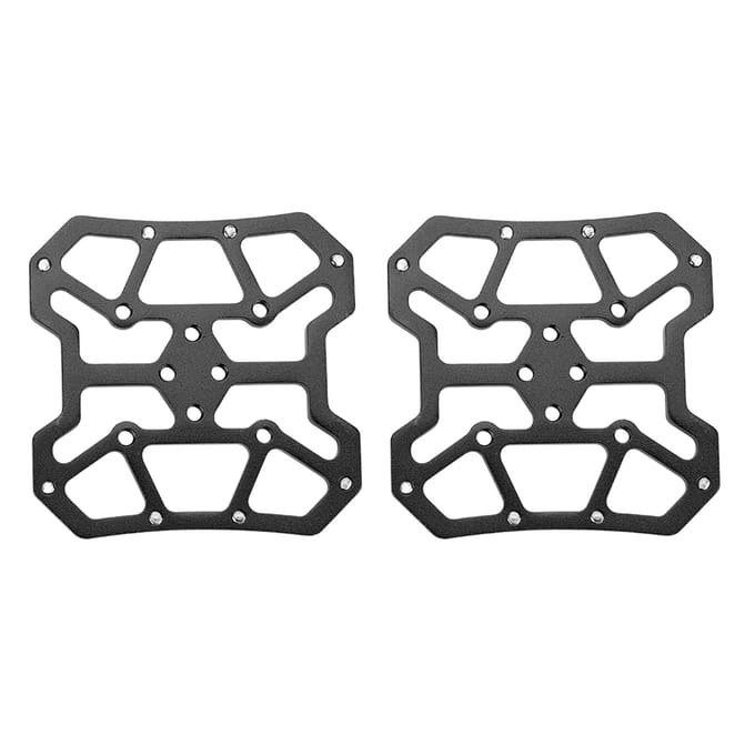 1 Paar Aluminiumlegering Fiets Fiets Klikpedaal Platform Adapters voor SPD(Zwart) zwart