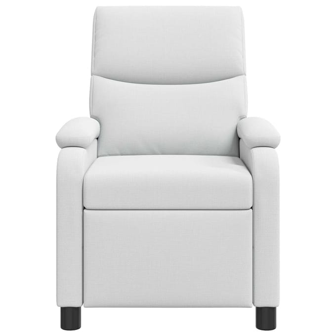 vidaXL - Recliner - Wit - Stof