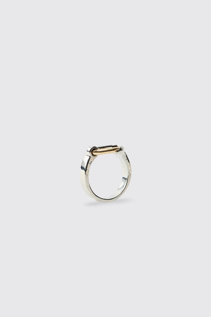 Karabijnhaak Sluiting Ring | Silver | Size Small/Medium