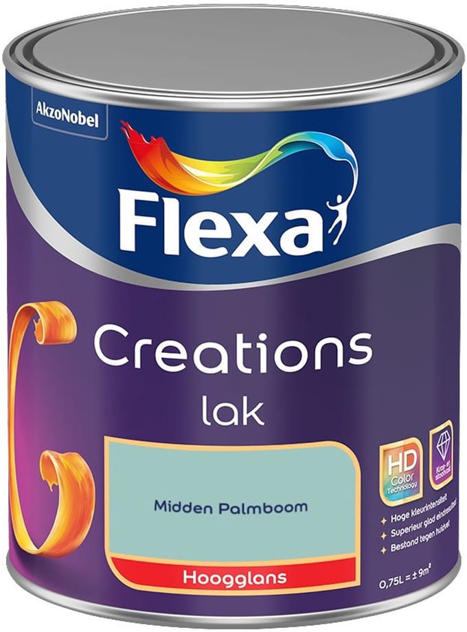 Flexa - Creations Lak Hoogglans - Midden Palmboom - Mengverf - 750 Ml