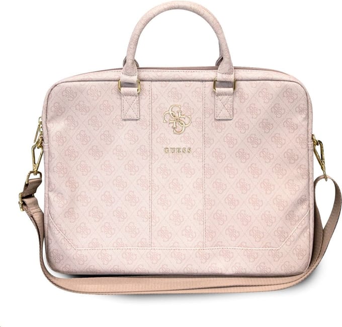 GUESS Big 4G Logo Laptoptas 15 inch Universeel - Roze