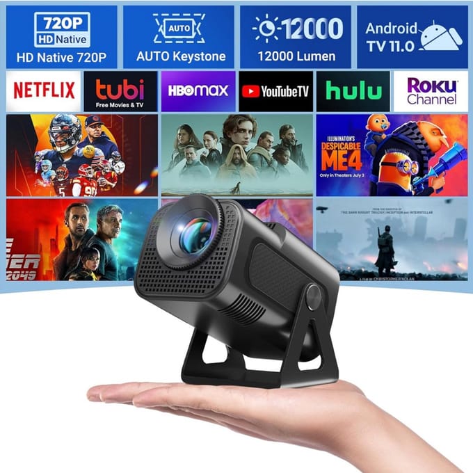 Lexium Mini beamer - Projector - Beamerscherm - Projectiescherm - Outdoor & Indoor Projector -