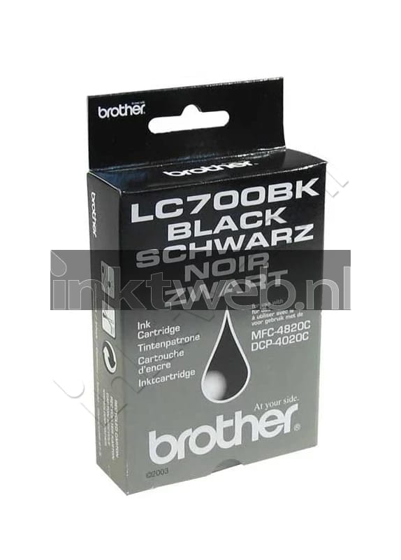 Brother LC-700BK inktcartridge zwart (origineel)