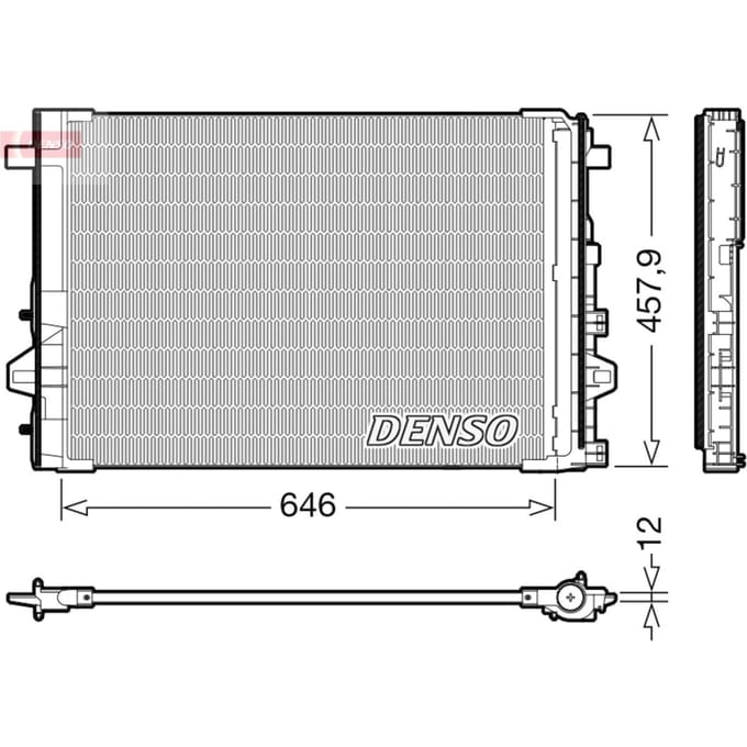 Condensator, airconditioning DENSO DCN17059