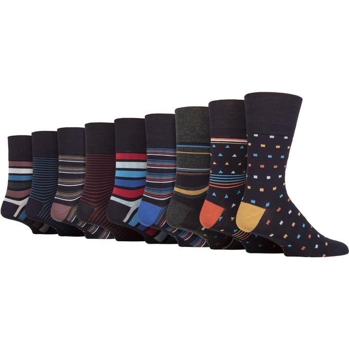 Gentle Grip - Heren 9 Paar Bamboe Sokken Multipack - SOMRM070809