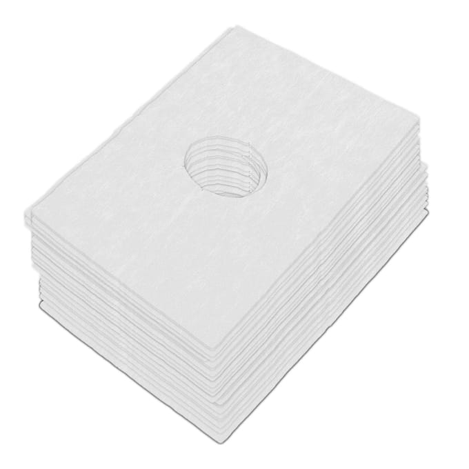 200 pièces Housse jetable pour repose-visage à trou rond Tissu non tissé Housse pour table de massage white