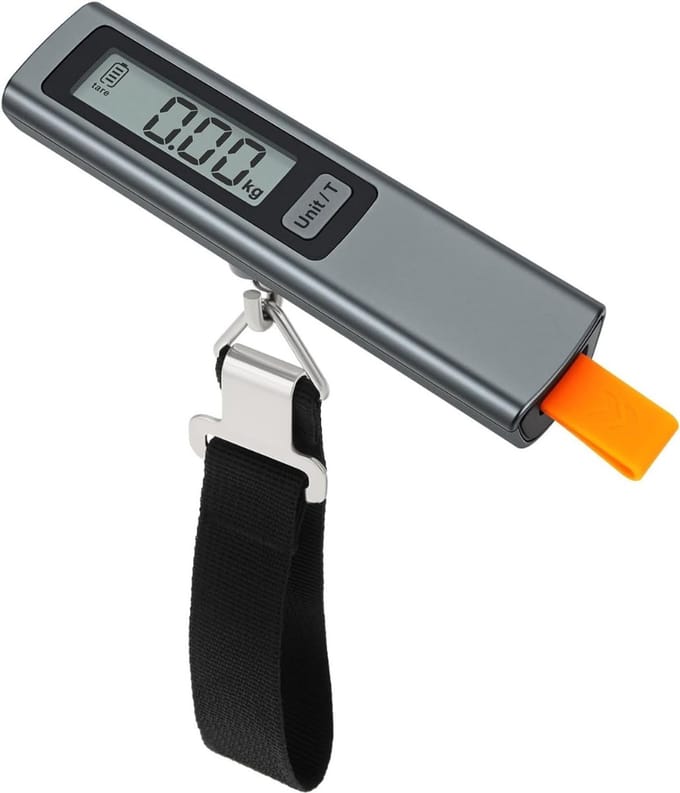 QIN® Bagageweegschaal - Weegschaal - Grijs - 14cm x 4cm x 4cm