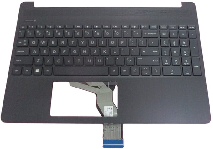 HP Laptop Toetsenbord Qwerty US + Top Cover - Grijs