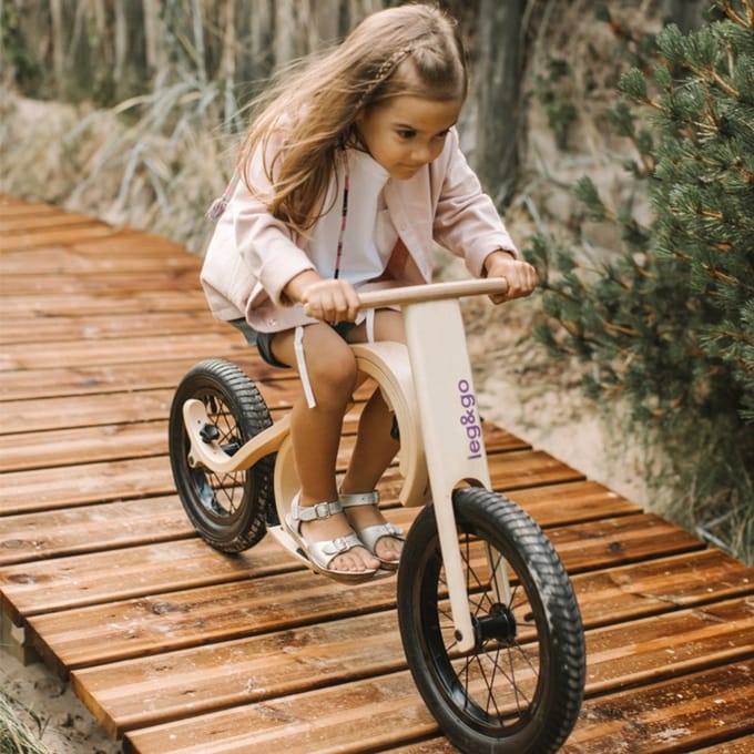 Voetensteun-uitbreiding voor houten kinderfiets 3in1