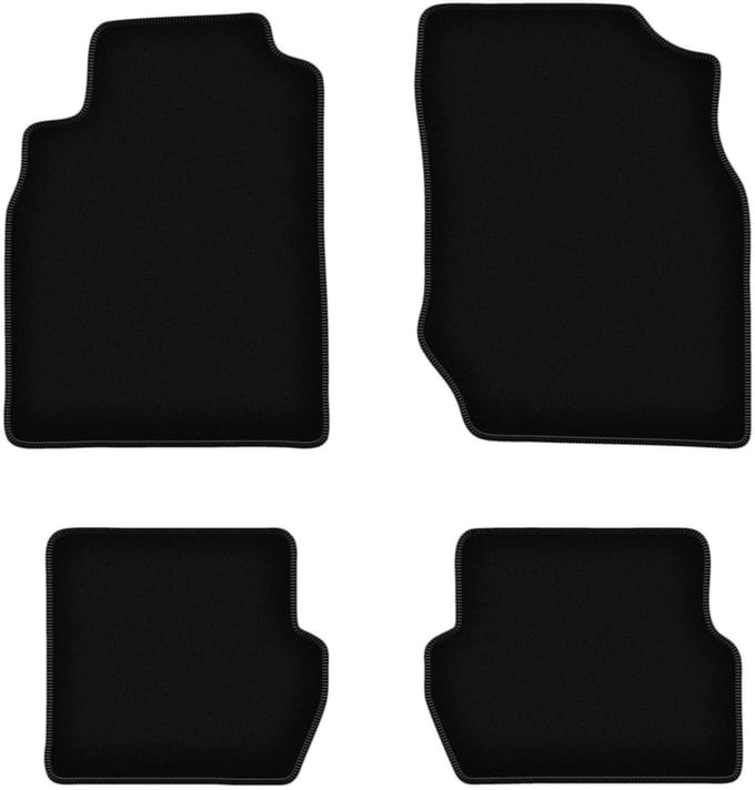 BASIC zwarte veloursmatten voor: Nissan Almera N16 hatchback (2000-2006)