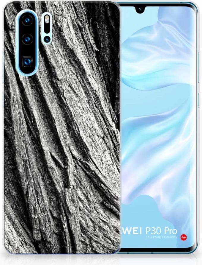Bumper Hoesje Huawei P30 Pro Boomschors Grijs