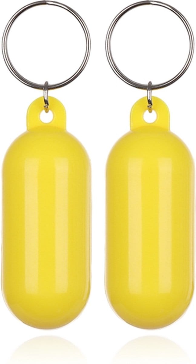 LGT JWLS Drijvende Sleutelhanger Geel - Mini Fender - Set van 2