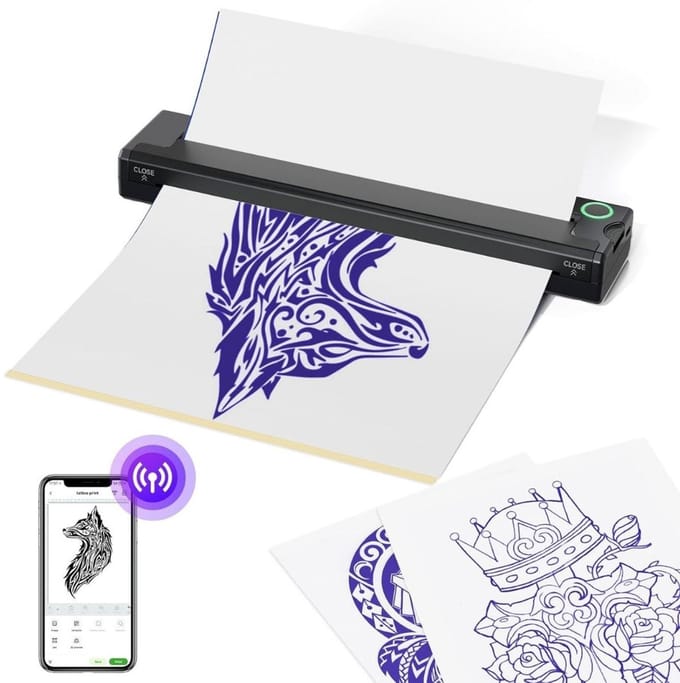 Tattoo Stencil Printer - Thermische - Draagbare