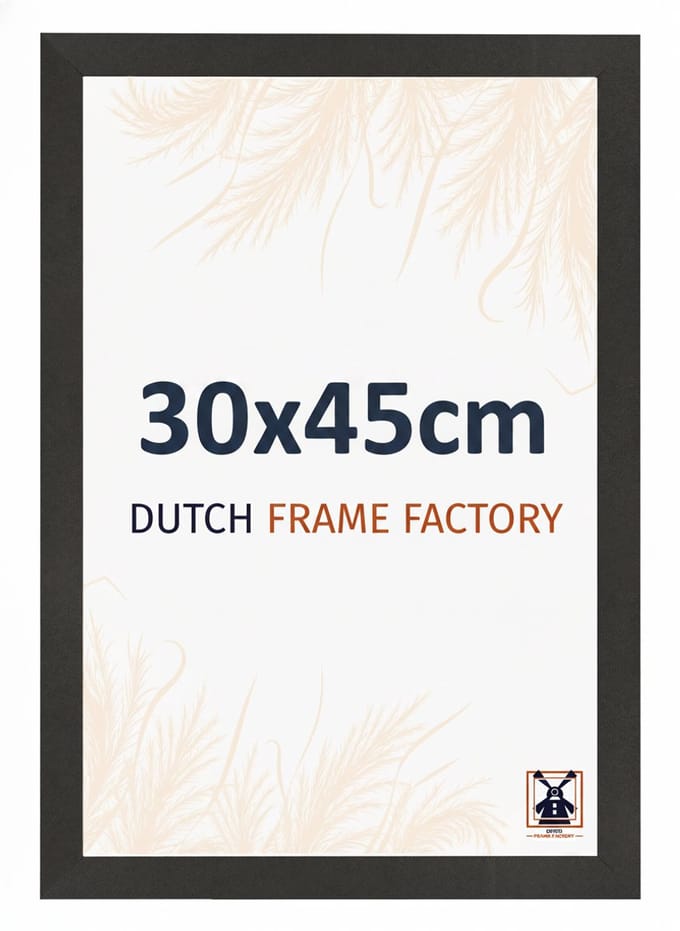 Fotolijst 30x45 cm - MDF - Zwart Mat - Benno