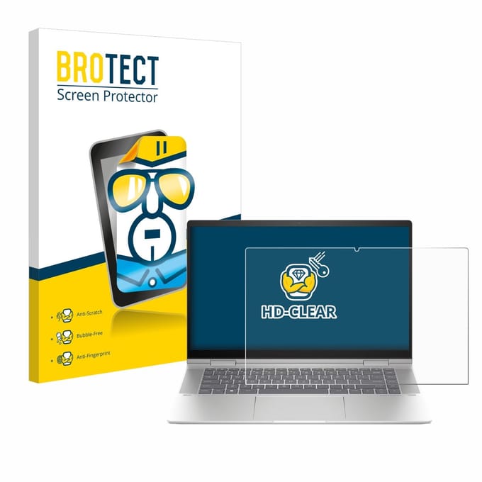 BROTECT - Screenprotector voor HP Envy x360 2-in-1 15-fx - Folie Beschermfolie transparant