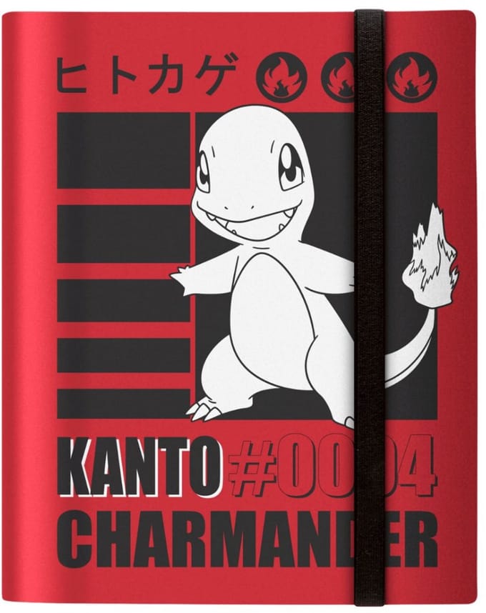 Ultra Pro Pokémon verzamelmap 9-pocket Charmander rood kaartenalbum.