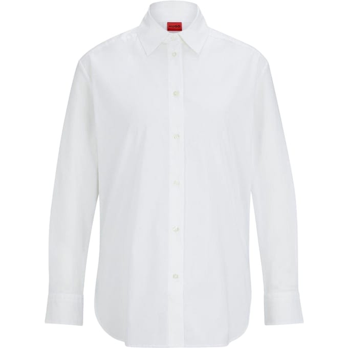 Hugo Boss Dames/Dames boyfriend shirt (Wit)