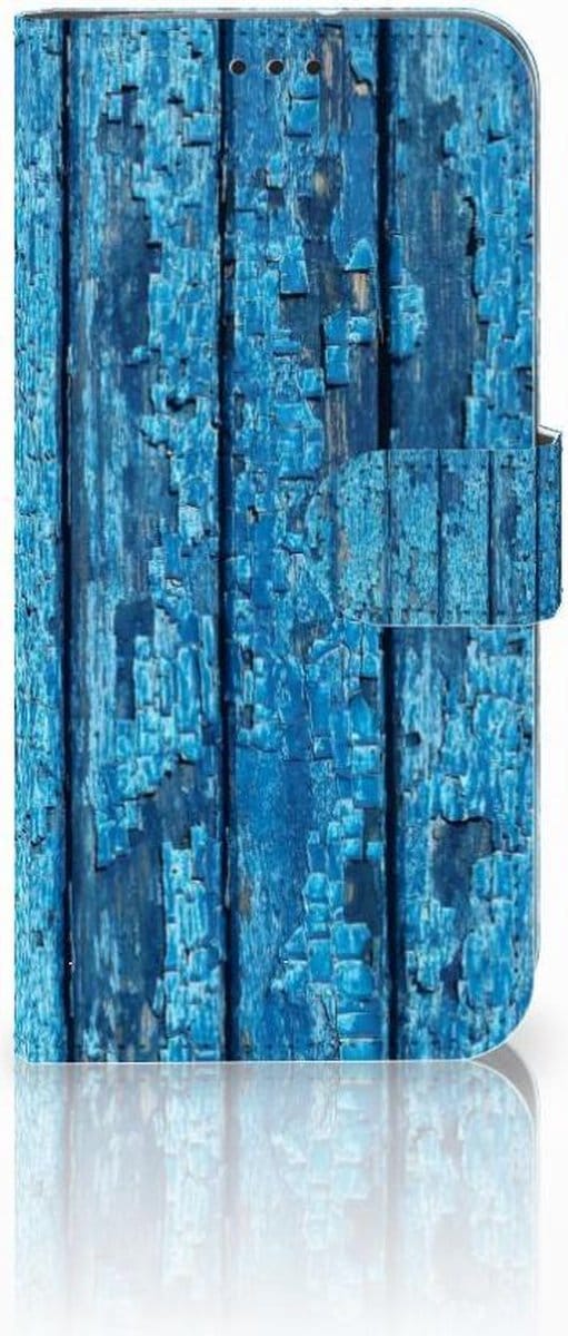 Motorola Moto G7 | G7 Plus Book Style Case Wood Blue