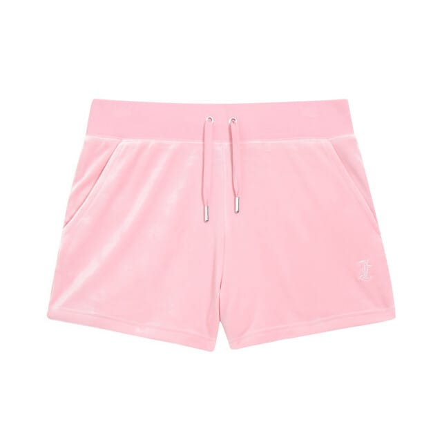 Juicy Couture Classic Velour Short With Back Pocket ROZE - Maat XS