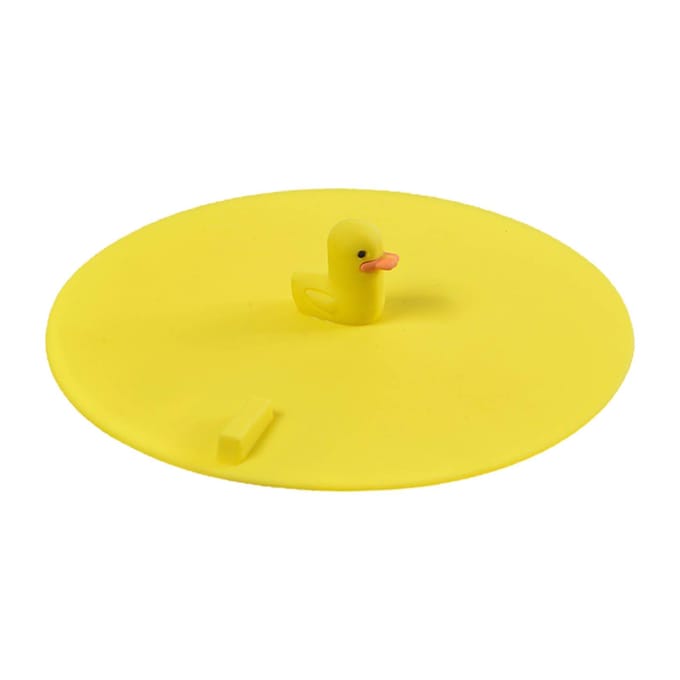 Couvercle de bouchon d'évier Anti-odeur inversée Anti-cafard Multifonctionnel Silicone Couvercle de bonde de sol jaune