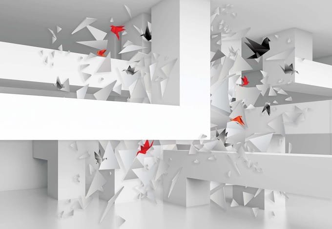 Fotobehang Abstract Art | XL - 208cm x 146cm | 130g/m2 Vlies