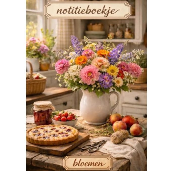 Notitieboekje, Bloemen - H. Mourits