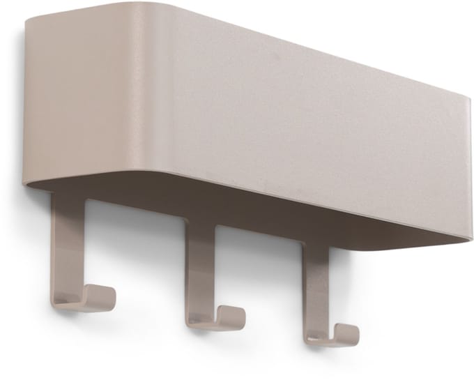 Spinder Design kapstok Dax Play 3 - Silky Taupe - 3 haken - Staal