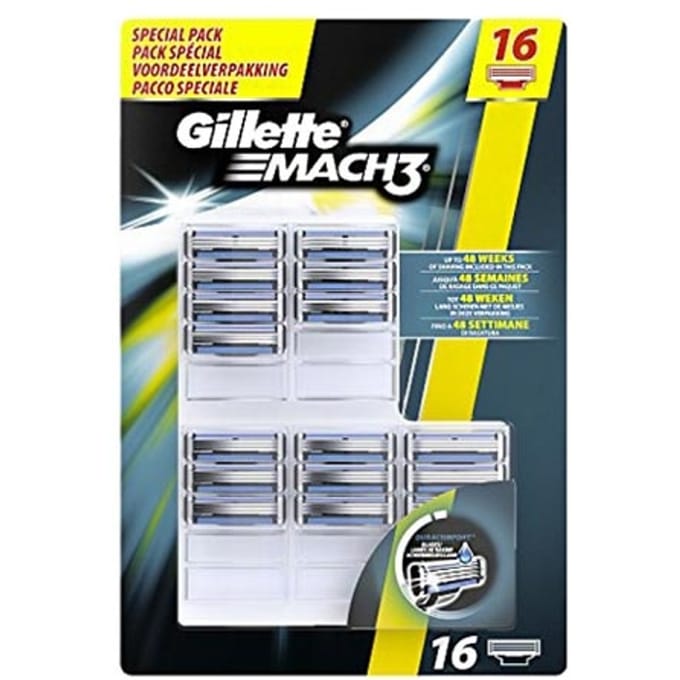 Gillette Mach 3 Base Mesjes 16 stuks