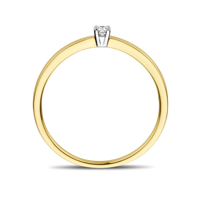 Aanzoeksring Diamant 0.05ct H Si