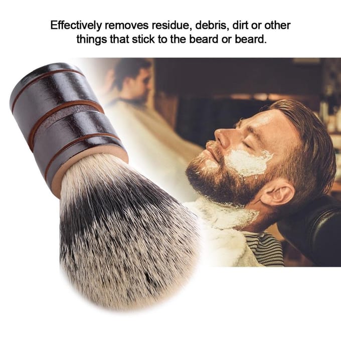 Baard scheergereedschap Baardborstel Voor Mannen Nylon Haarborstel Snor Borstel (3 kleuren) gray