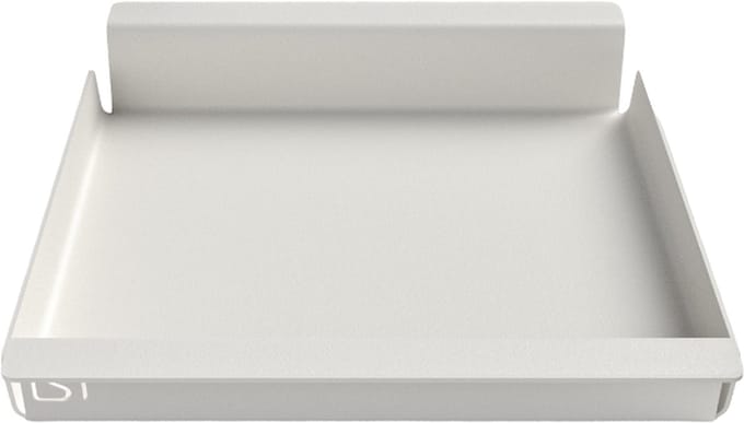 Steellish Dienblad Vierkant - Tray - Aluminium - Wit - 34 × 28 × 5 cm